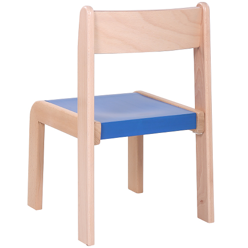 Dětské dřevěné židle stohovatelné s krempou
