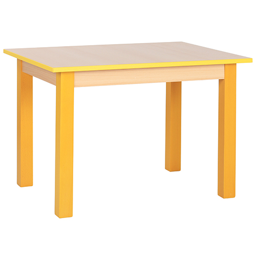 Dětské dřevěné stoly hranaté