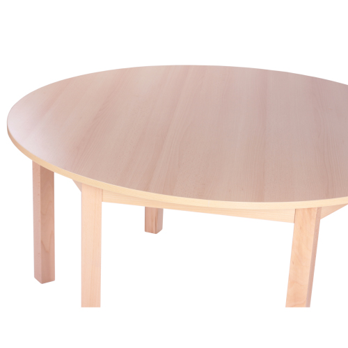 Kulaté dřevěné dětské stoly