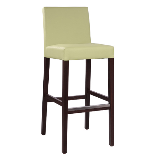 Čalouněná dřevěná barová židle FALCO