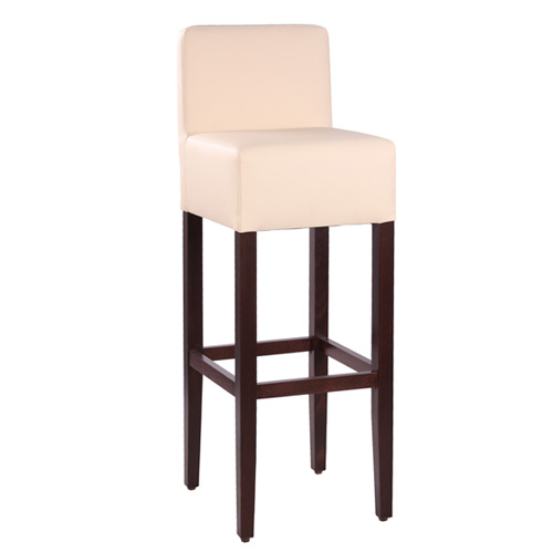 Dřevěné čalouněné barové židle
