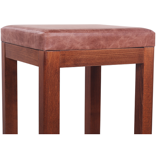 Dřevěné barové židle čalouněný sedák
