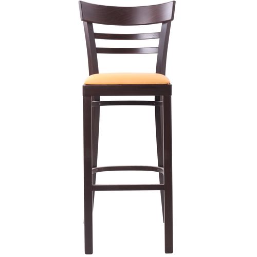 Dřevěné židle barové s čalouněním do restaurace