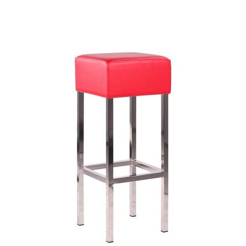 Kovové barové čalouněné židle chromované