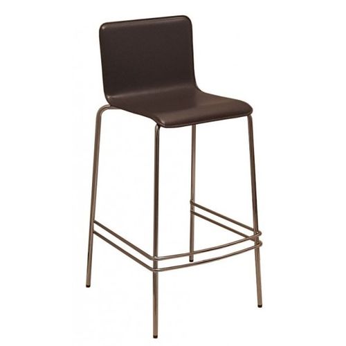 Barové židle TINO s koženým sedákem a možností stohování