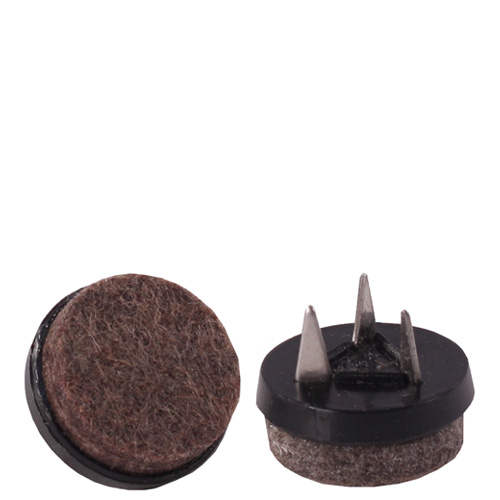 Hnědé plastové podlahéhé kluzáky