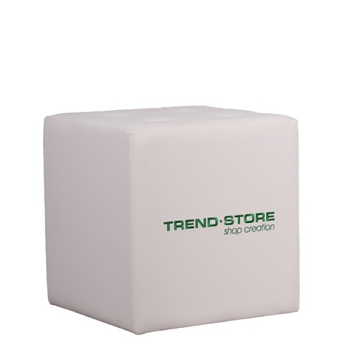 Čalouněné sedací kostky s logem