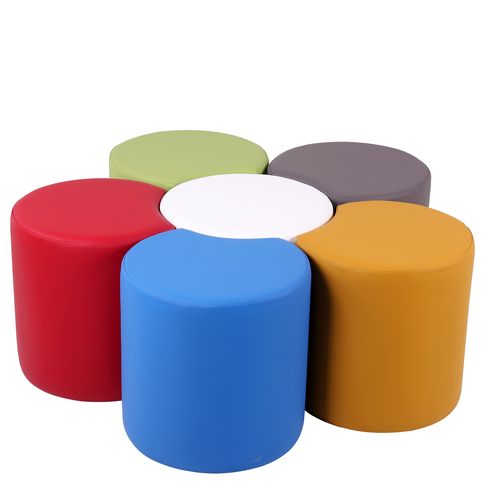 Čalúnené taburety pre škôlky okrúhle