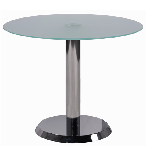 Skleněný lounge stůl kulatý