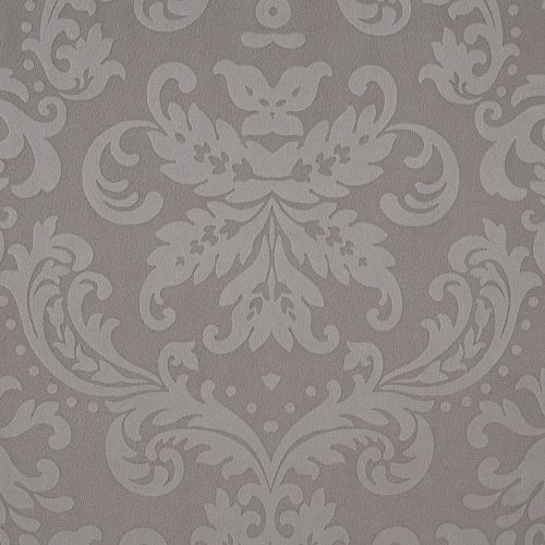 Látka s florálním ornamentem BD34 světle šedá