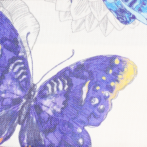 Potahová látka BUTTERFLY 04 fialová