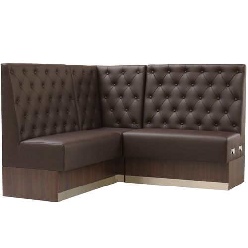 Čalouněné restaurační lavice v úpravě Chesterfield