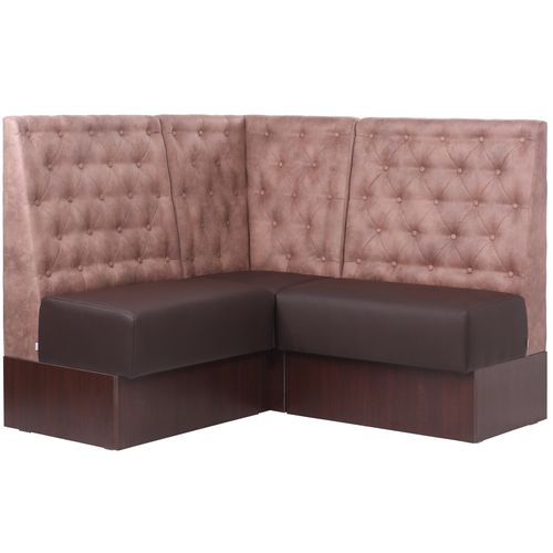 Čalouněné restaurační lavice v úpravě Chesterfield